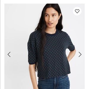 Madewell Cherry Jacquard Top